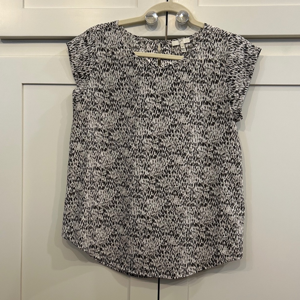 Joie Silk Cap Sleeve Blouse
